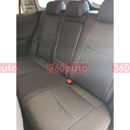 Модельні чохли на сидіння Toyota RAV4 2018- комбіновані 80.02.37 Пошиття під Замовлення