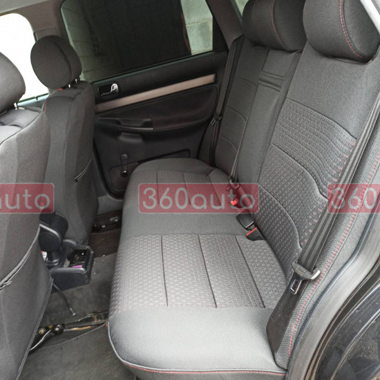 Модельные чехлы на сиденья Volkswagen T5 Caravelle 2010-2015 9 мест ткань 70.17.40 Пошив под Заказ