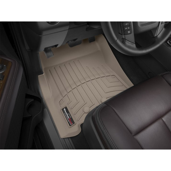 3D килимки для Ford Expedition, Lincoln Navigator 2011-2017 бежеві передні WeatherTech 453531