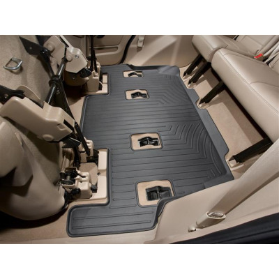 3D килимки для Ford Expedition, Lincoln Navigator 2011-2017 бежеві 3 ряд Bucket Seating WeatherTech 451076