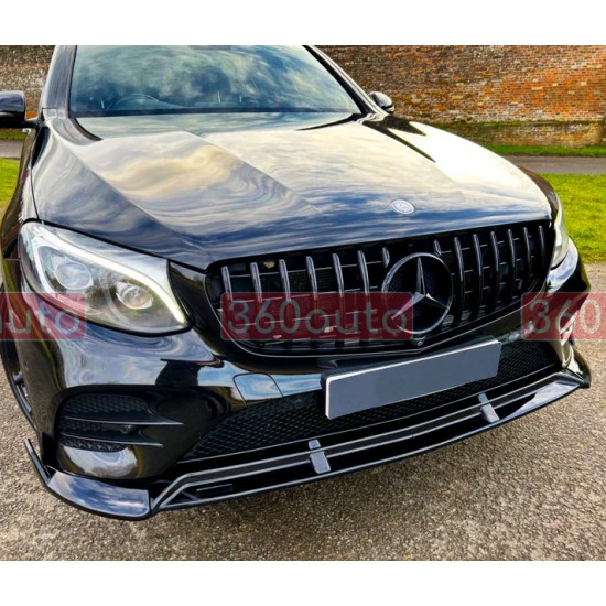 Решітка радіатора на Mercedes GLC-class X253, C253 2015-2019 GT Panamericana чорна MB-X253154