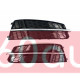 Решетки переднего бампера на Audi A6 C7 2014-2018 в стиле S-Line черные с хромом