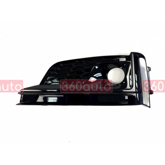 Решетки переднего бампера на Audi A5 2016- черные AAC в стиле S-Line
