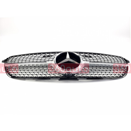 Решетка радиатора на Mercedes GLE-class C292 2015-2019 Coupe Diamond черная MB-C292164