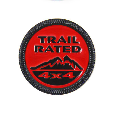 Автологотип шильдик емблема напис Jeep Snow Mountain Trail Rated red black Emblems111517