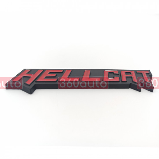Автологотип шильдик эмблема Dodge Challenger Hellcat red-black Emblems 111530