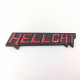 Автологотип шильдик емблема Dodge Challenger Hellcat red-black Emblems111530