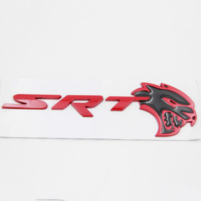 Автологотип шильдик емблема SRT Hellcat Head red Emblems137043