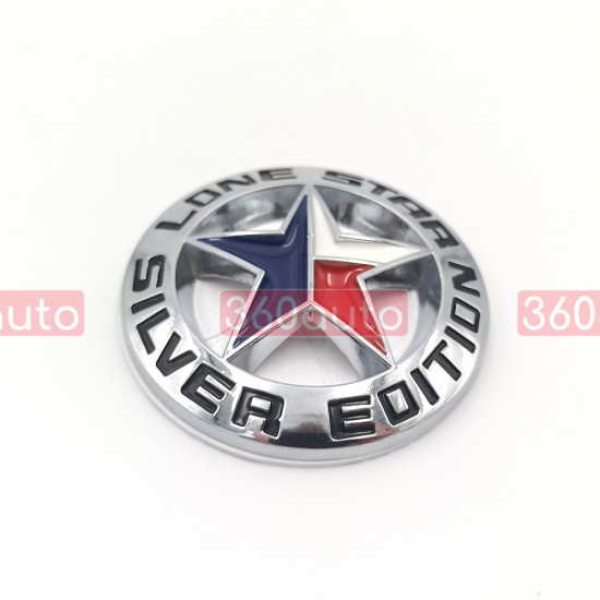 Автологотип шильдик емблема Dodge Ram Lone Star Silver Edition хром Emblems148661