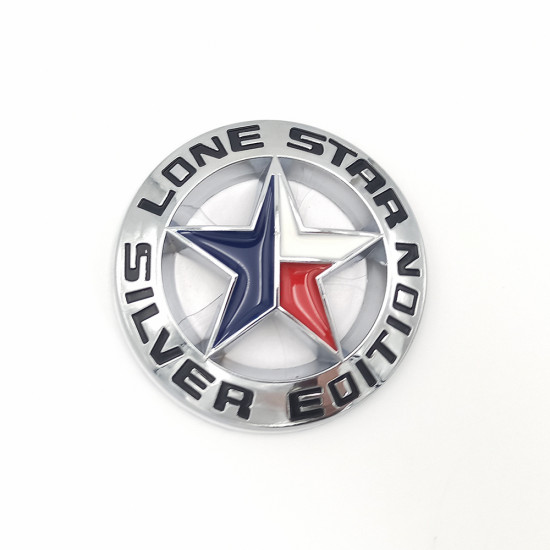 Автологотип шильдик эмблема Dodge Ram Lone Star Silver Edition хром Emblems 148661