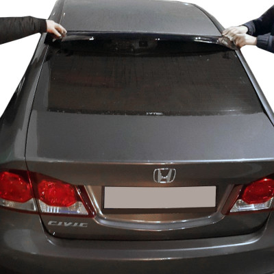 Спойлер на стекло (черный, ABS) Honda Civic Sedan VIII 2006-2011 гг.