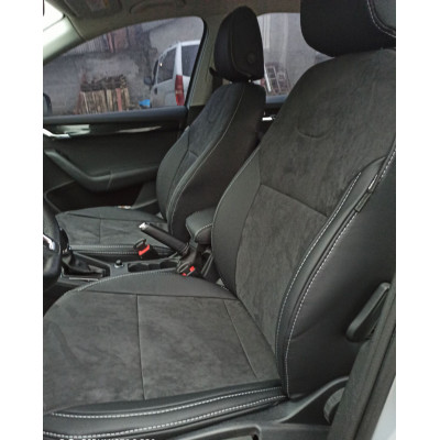 Модельные чехлы на сиденья Citroen Jumpy 2007-2016 2+1 передние сидения Union Avto Антара 150.30.07 - Пошив под Заказ