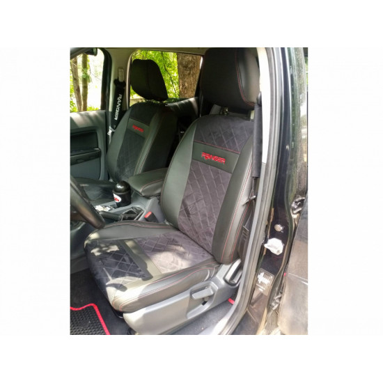 Модельні чохли з антари на сидіння Ford Ranger 2015- Double Cab 150.05.19 Пошиття під Замовлення