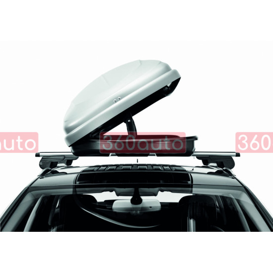 Грузовой бокс на крышу автомобиля Hapro Traxer 8.6 Silver Grey (Автобокс HP 35904)