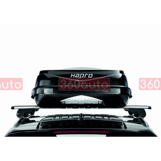 Грузовой бокс на крышу автомобиля Hapro Zenith 8.6 Brilliant Black (Автобокс HP 25921)