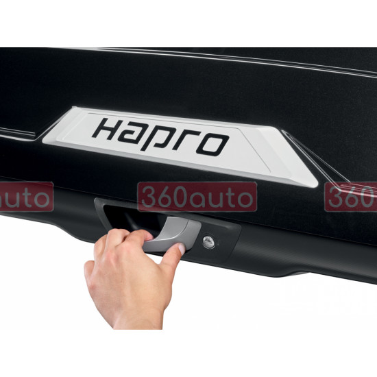 Грузовой бокс на крышу автомобиля Hapro Trivor 440 Brilliant Black (Автобокс HP 33010)