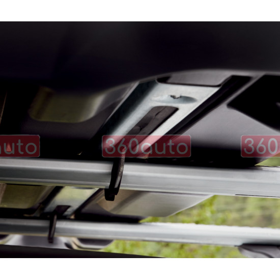 Вантажний бокс на дах автомобіля Hapro Trivor 440 Brilliant Black (Автобокс HP 33010)