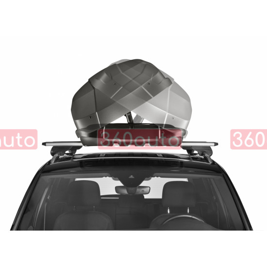 Вантажний бокс на дах автомобіля Hapro Trivor 440 Supermatt Anthracite (Автобокс HP 33560)