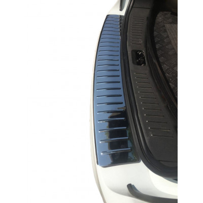 Ford Kuga 2008-2013 гг. Накладка на задний бампер OmsaLine (нерж.)