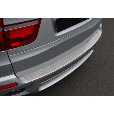 BMW X5 E-70 2007-2013 гг. Накладка на задний бампер OmsaLine (нерж.)