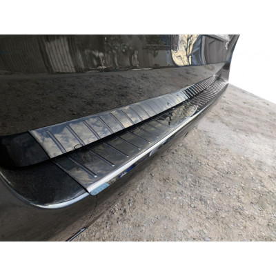 Mercedes Vito / V W447 2014↗ гг. Накладка на задний бампер OmsaLine Черный Хром (нерж)