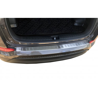 Hyundai Tucson TL 2016↗ гг. Накладка на задний бампер 2016-2018 (нерж)