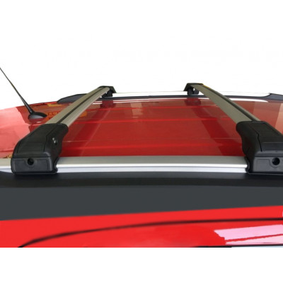 Багажник на Toyota Fortuner 2006-2015 на інтегровані рейлінги чорний Erkul