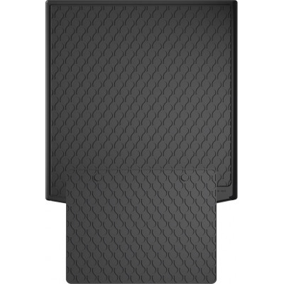 Резиновый коврик в багажник Gledring для Volkswagen Sharan (mkII); Seat Alhambra (mkII) 2010→ (багажник с защитой) (GR 1019-1999)