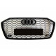 Решетка радиатора на Audi A6 C8 2018- черная стиль RS A6-RS6C8205