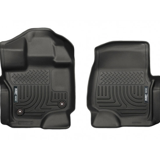3D килимки для Ford F-150 2015- чорні передні HuskyLiner Weatherbeater