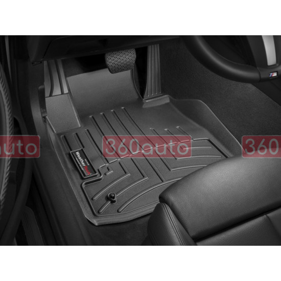 3D коврики для BMW 4 F32, F33, F36, F82 2014- RWD черные передние WeatherTech 445601