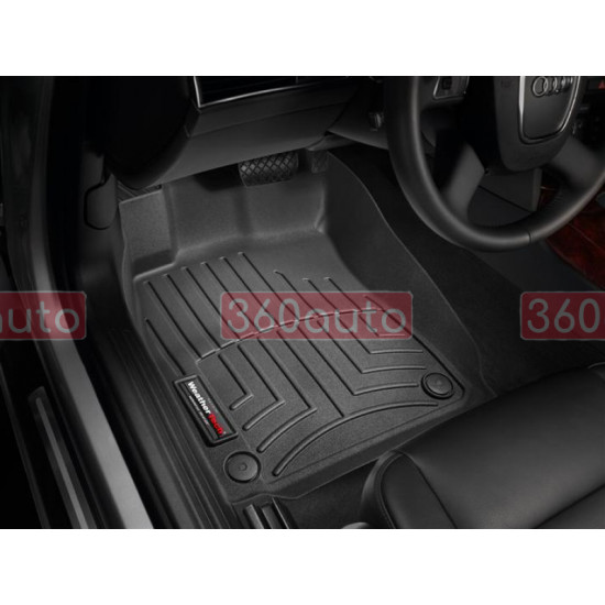 3D килимки для Audi A6 C6 2004-2011 чорні передні WeatherTech 442191