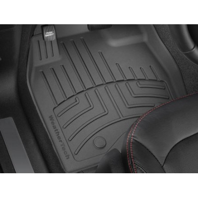 3D коврики Ford Fusion, Lincoln MKZ 2017- черные передние WeatherTech 3D FloorMats 449611IM