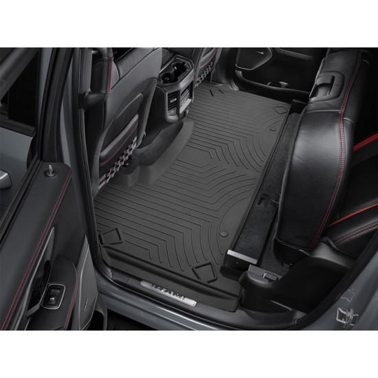 3D килимки для Dodge Ram 2019- Crew Cab з коробом чорні задні WeatherTech HP 4414283IM