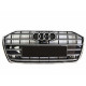 Решетка радиатора на Audi A6 C8 2018- черная с хромом стиль S-Line A6-S6C8192
