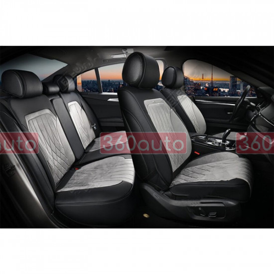 Автонакидки серые, комплект Elegant Modena Maxi 3D EL 700 133
