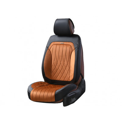 Автонакидки коричневі, комплект Elegant Modena Maxi 3D EL 700 137