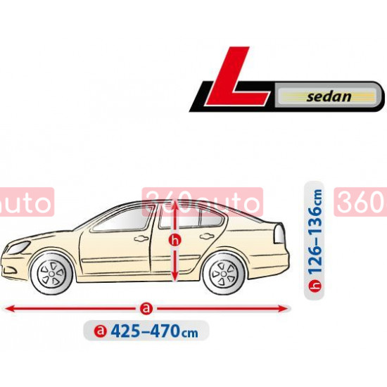 Чохол тент на автомобіль Kegel Optimal Garage Sedan L