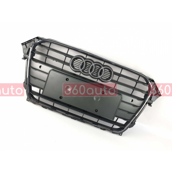 Решетка радиатора на Audi A4 B8 2011-2015 черная стиль S-Line A4-B8121