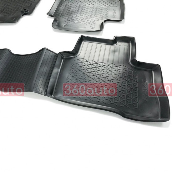Оригинальные коврики в салон Toyota Rav4 2019- АКПП резиновые 4шт (тойота рав4) PW210-42002
