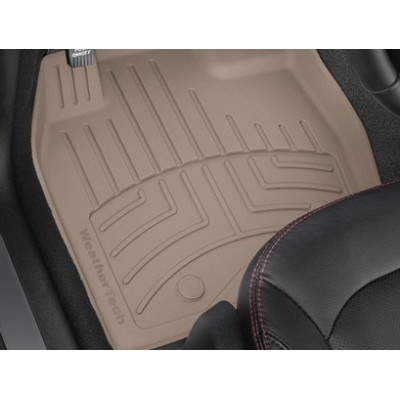 3D килимки для Ford Fusion, Lincoln MKZ 2017- бежеві передні WeatherTech HP 459611IM