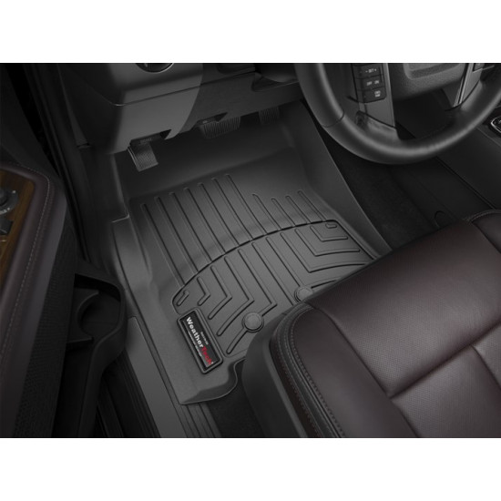 3D килимки для Ford Expedition, Lincoln Navigator 2011-2017 чорні передні WeatherTech 443531