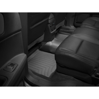 3D килимки для Ford Explorer 2011-2019 чорні задні Bucket Seating з консоллю WeatherTech HP 443594IM