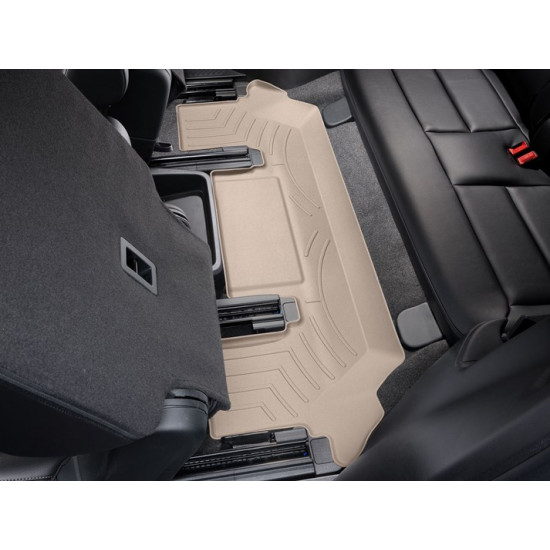 3D коврики для Ford Explorer 2020- бежевые 3 ряд 7 мест WeatherTech 4515754