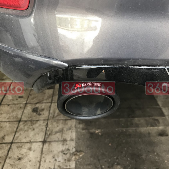 Насадка на глушник Akrapovic 63-101mm матовий карбон