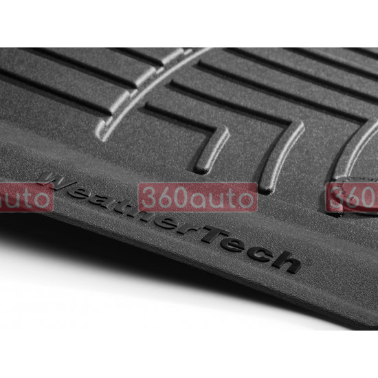 3D килимки для Dodge Durango 2015- чорні 3 ряд Bench seating WeatherTech HP 443243IM