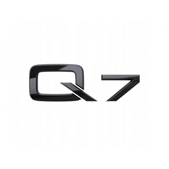 Автологотип шильдик емблема напис Audi Q7 чорний