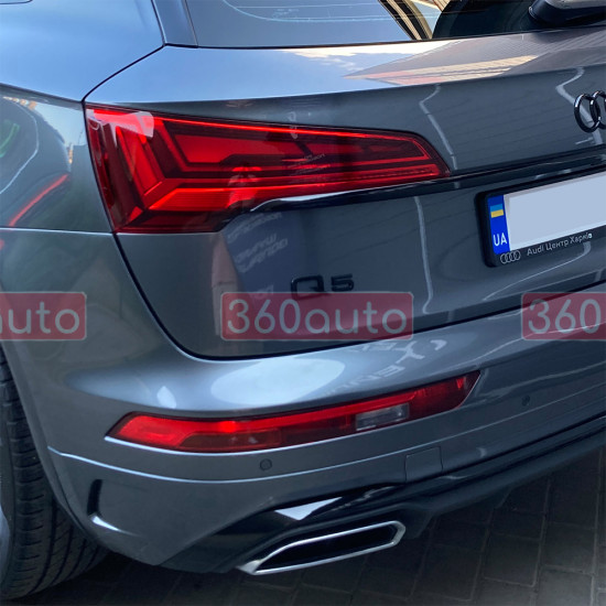 Автологотип емблема напис Audi Q5 чорний Emblems325318