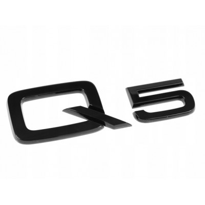 Автологотип шильдик емблема напис Audi Q5 чорний