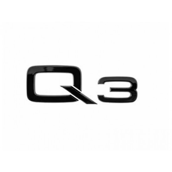 Автологотип шильдик эмблема надпись Audi Q3 Черный Emblems 325319